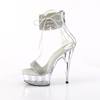 Pleaser - DELIGHT627RS Sandale à bride à la cheville - Transparent Product image